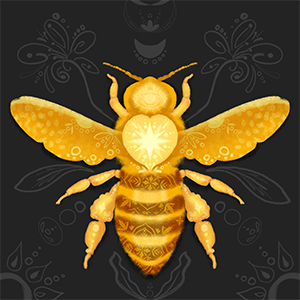 Ilustración mystical bee