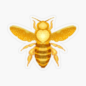 Mystical bee, Illustrated product printed on demand for you