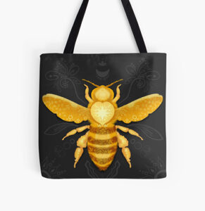 Mystical bee, Illustrated product printed on demand for you