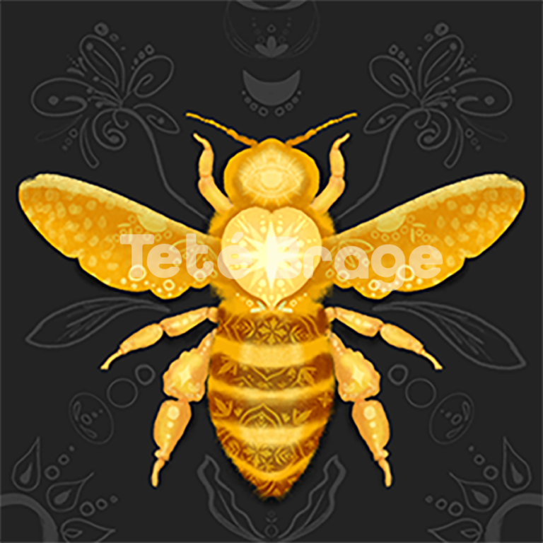 Ilustración mystical bee Digital art and illustration for your business